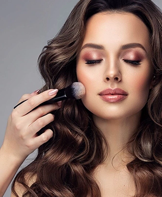 professional makeup application